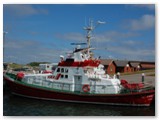 Seenotrettungskreuzer im Hafen von Hvide Sande, West Jütland