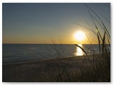 Sonnenunterganeg am Strand von Hvide Sande / Dänemark