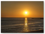 Sonnenunterganeg am Strand von Hvide Sande / Dänemark