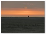 Sonnenuntergang am Strand auf Rømø / Dänemark