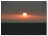 Sonnenuntergang am Strand auf Rømø / Dänemark