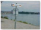 Am Bodensee, Grenze Schweiz / Deutschland in Konstanz