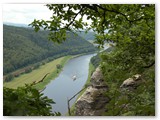 Blick auf die Elbe von der Bastei aus