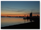 Sonnenuntergang in Bremerhaven