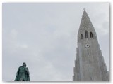 Leif Erikson Statur vor der Hallgrímskirkja, Reykjavik