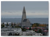 Blick von der Perlan Aussichtsplattform auf Reykjavik