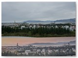 Blick von der Perlan Aussichtsplattform auf Reykjavik